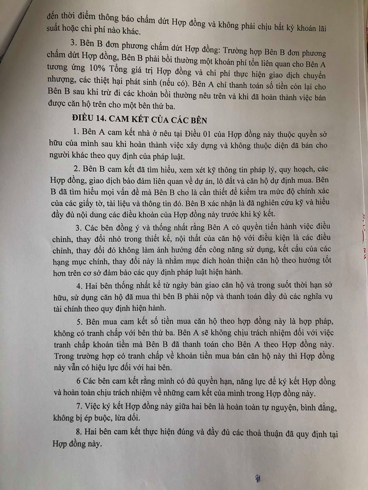 mẫu hợp đông mua bán chung cư thanh hà