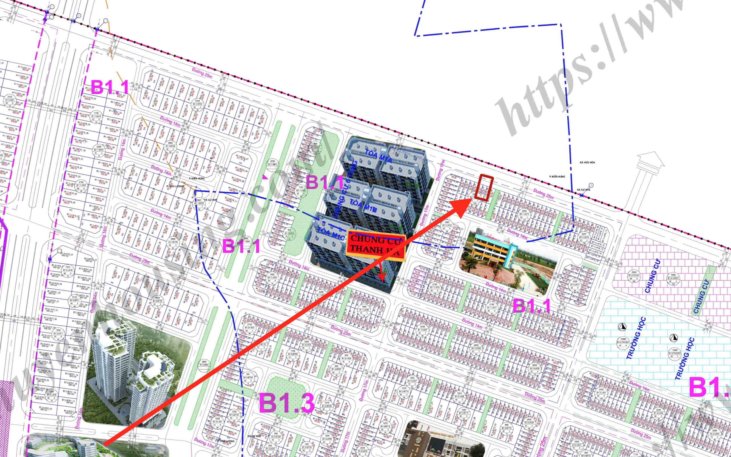 bán liền kề thanh hà b1.1