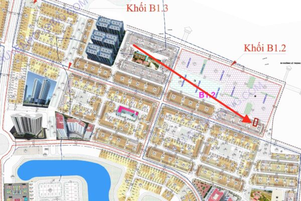 bán liền kề thanh hà b1.2 nhìn chung cư