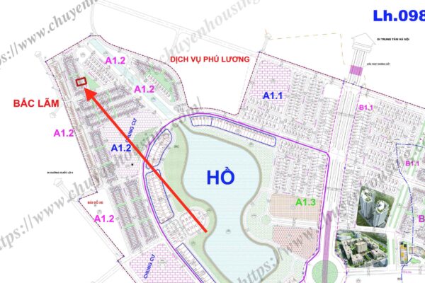 bán liền kề thanh hà a1.2 nhìn vườn hoa