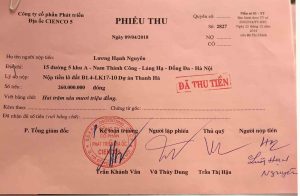 lệ phí sang tên liền kề thanh hà