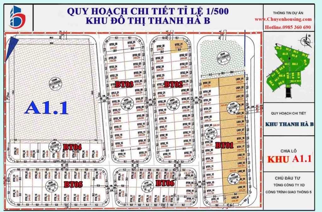 biệt thự thanh hà a1.1