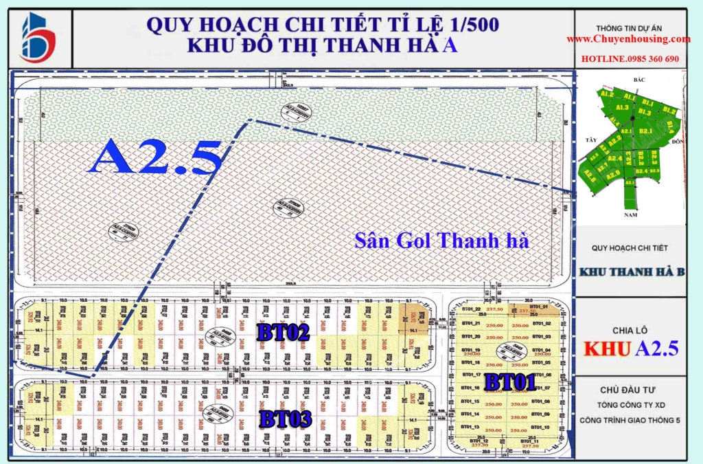 biệt thự thanh hà a2.5