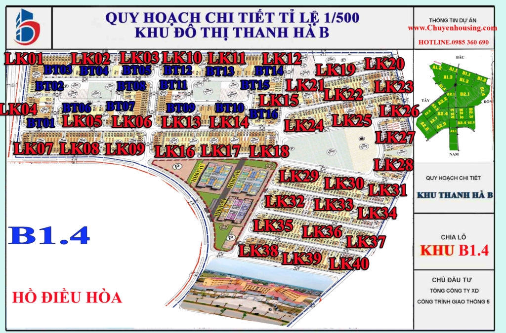 biệt thự thanh hà b1.4