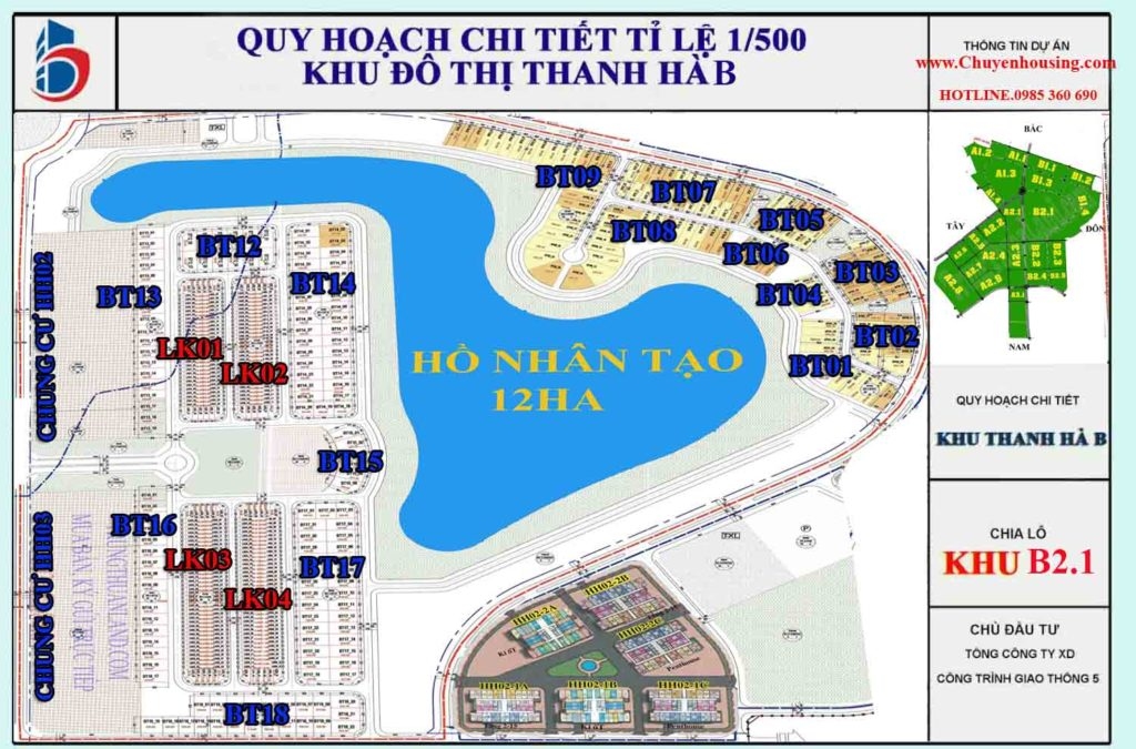 biệt thự thanh hà b2.1