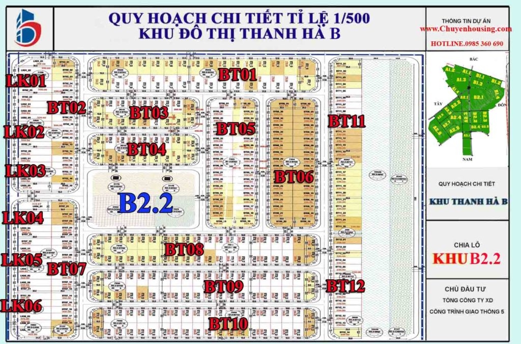 biệt thự thanh hà b2.2