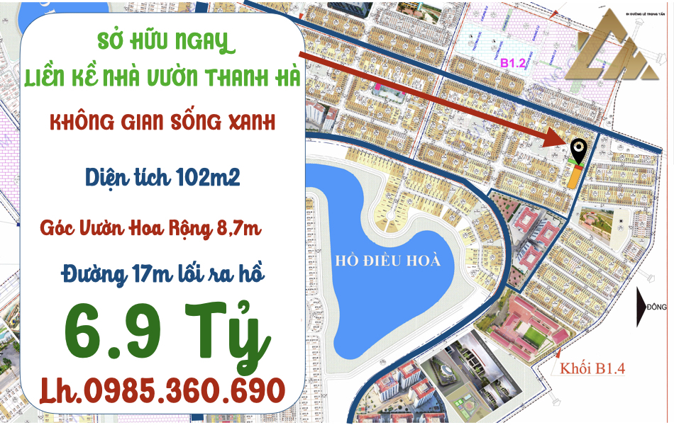 liền kề thanh hà b1.4 liền kề 15 lô 1