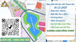 bán liền kề thanh hà a1.2 liền kề 0