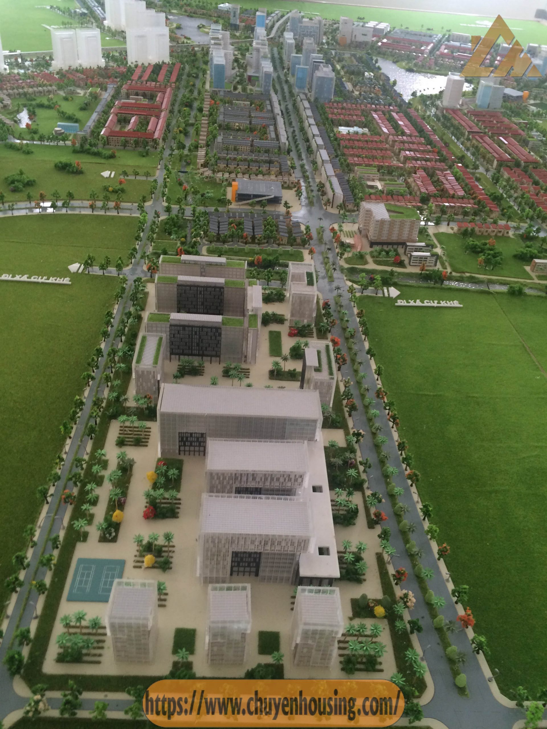 phối cảnh tổng thể khu đô thị thanh hà
