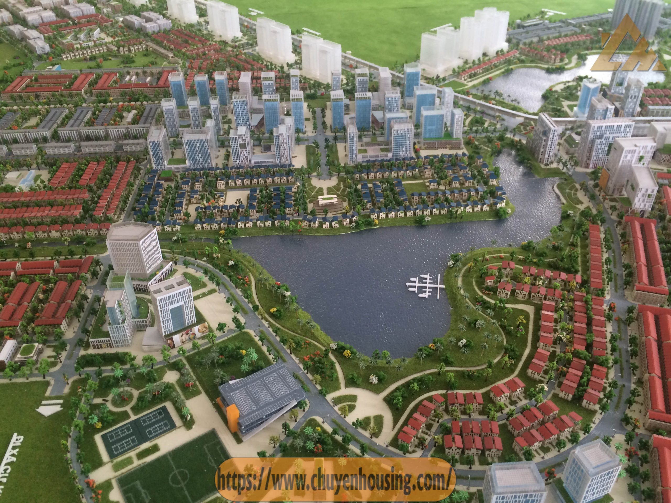phối cảnh tổng thể khu đô thị thanh hà