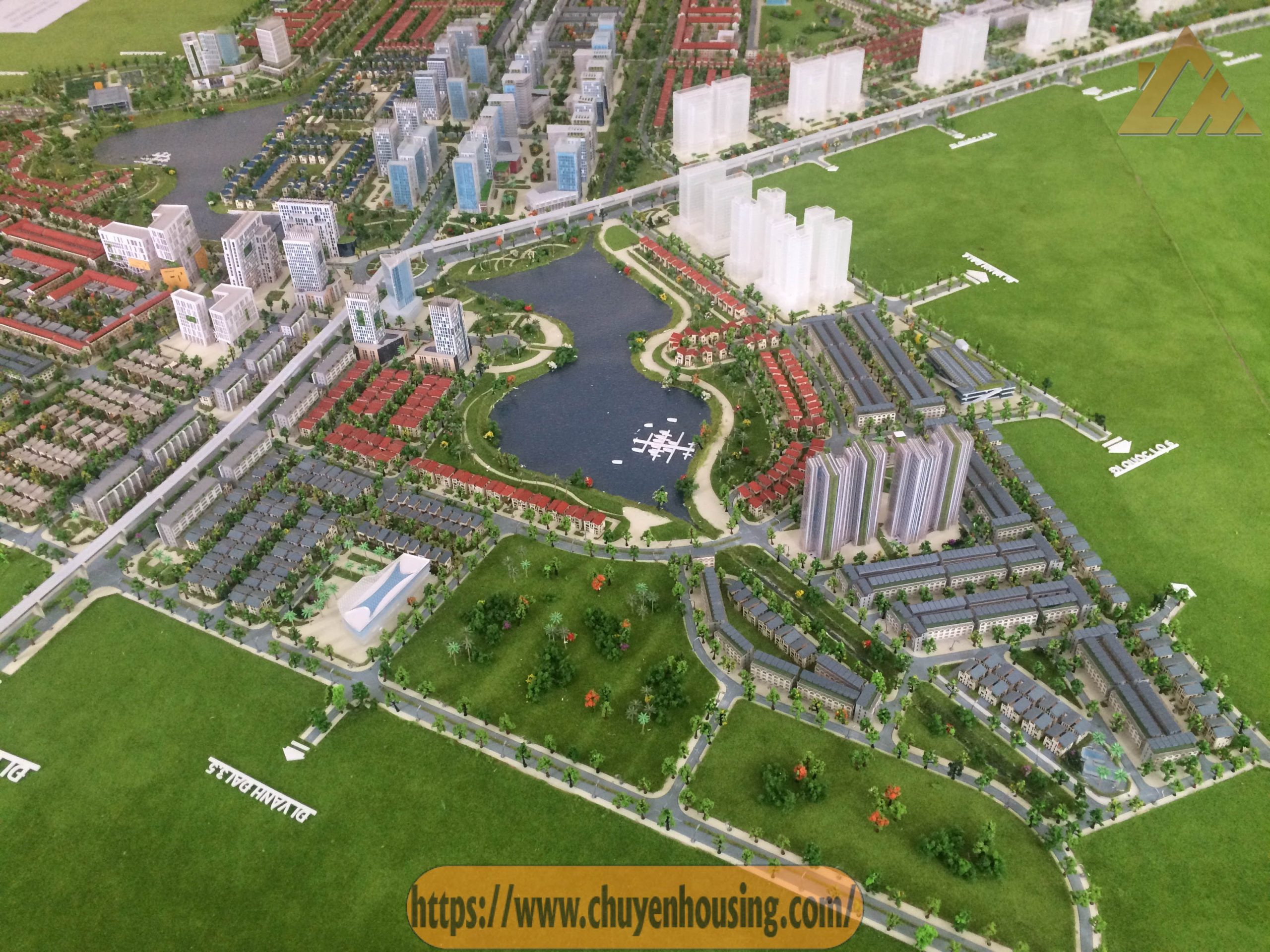 phối cảnh tổng thể khu đô thị thanh hà