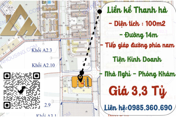 liền kề thanh hà a3.1 liền kề 1 lô 56