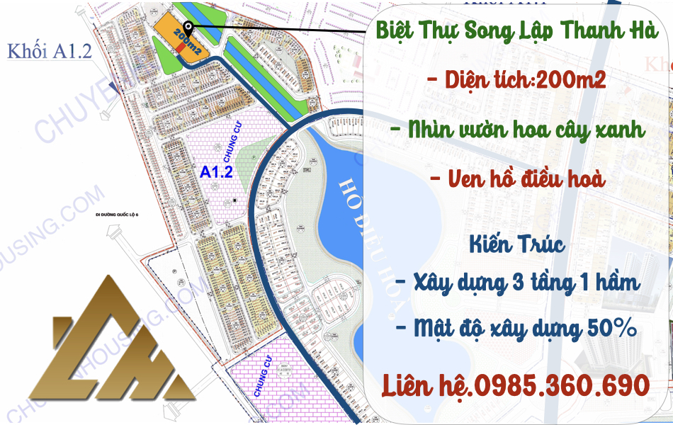 biệt thự thanh hà a1.2 biệt thự 0
