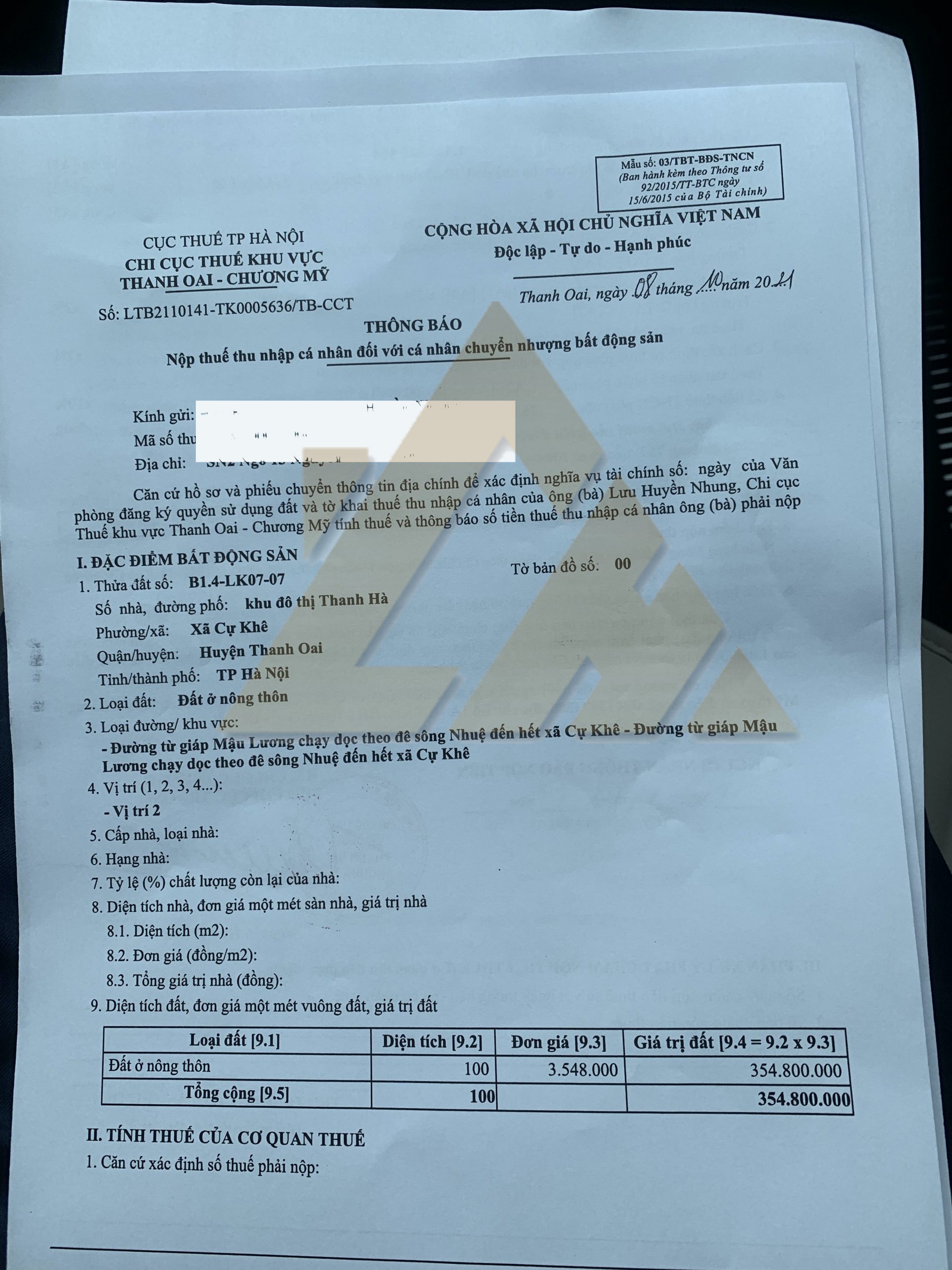 chuyển nhượng nhà ở khu đô thị thanh hà