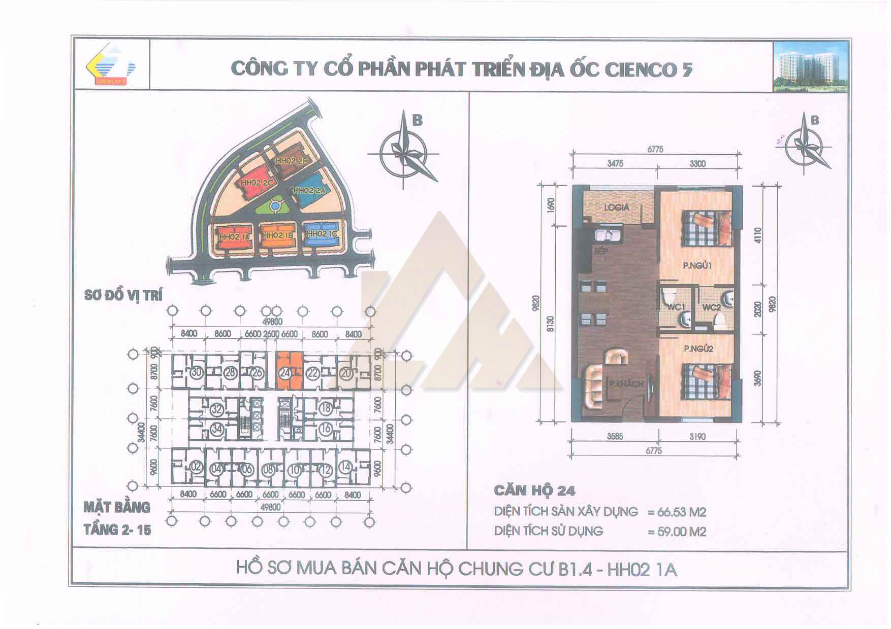 mặt bằng chung cư thanh hà b1.4 hh02 1