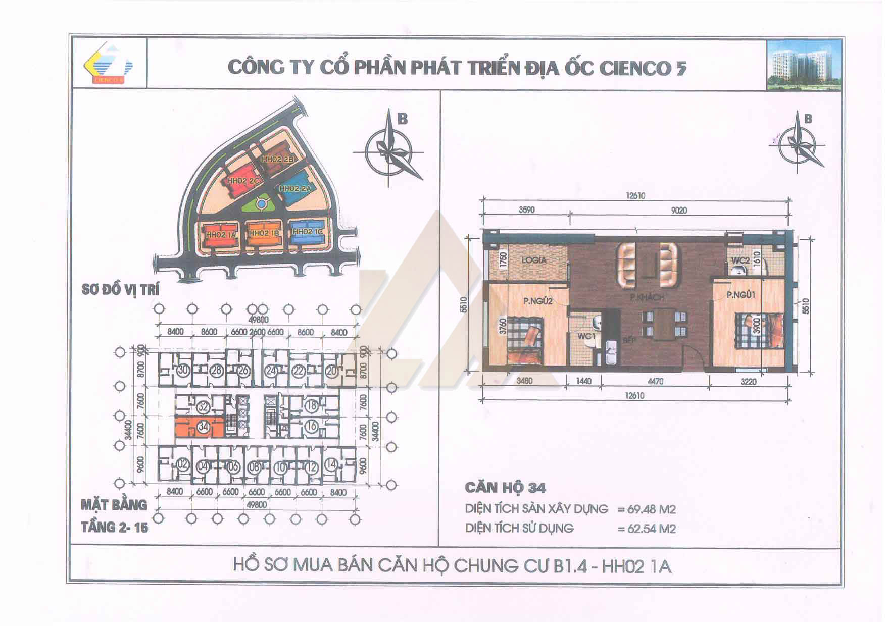 mặt bằng chung cư thanh hà b1.4 hh02 1