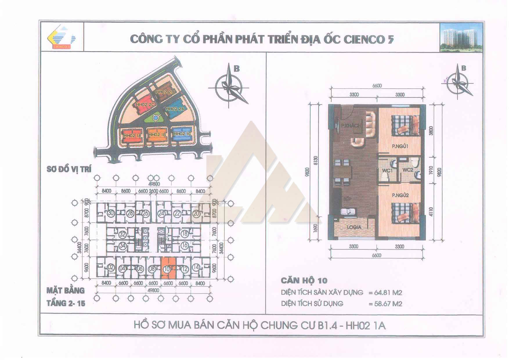 mặt bằng chung cư thanh hà b1.4 hh02 1