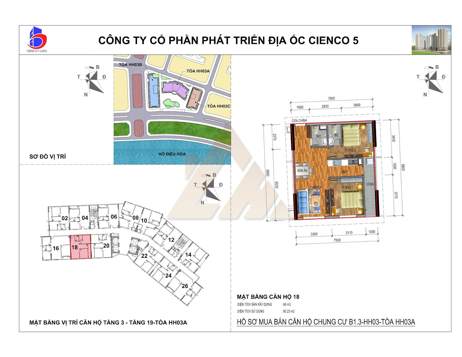 mặt bằng chung cư thanh hà b1.3 hh03