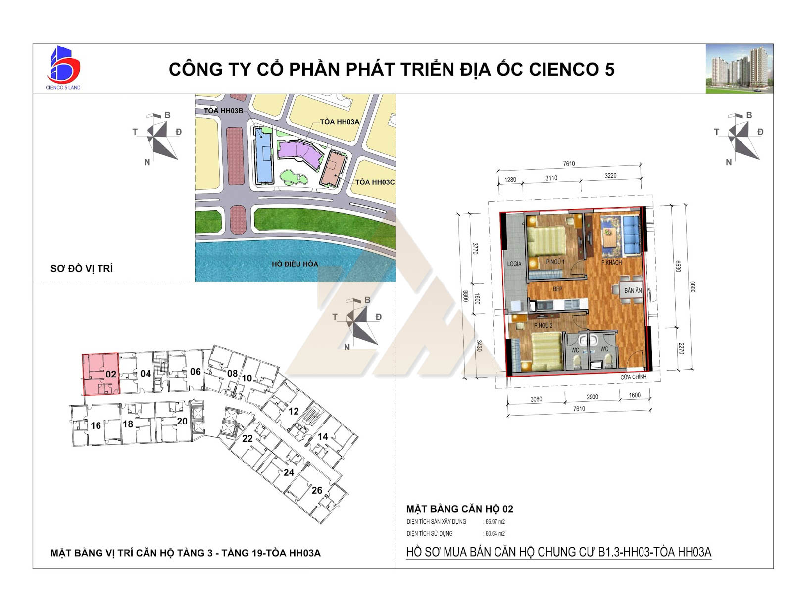 mặt bằng chung cư thanh hà b1.3 hh03