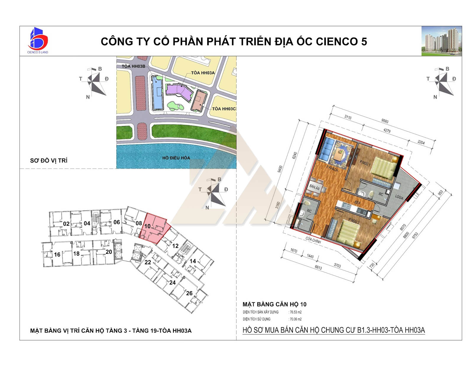 mặt bằng chung cư thanh hà b1.3 hh03