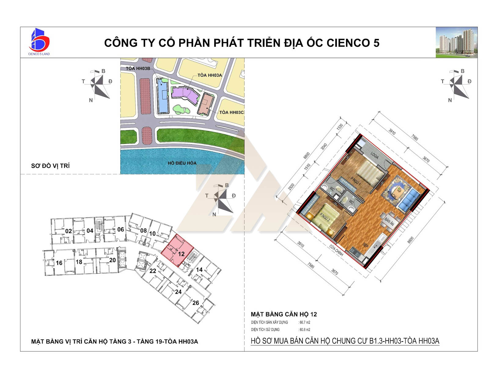 mặt bằng chung cư thanh hà b1.3 hh03