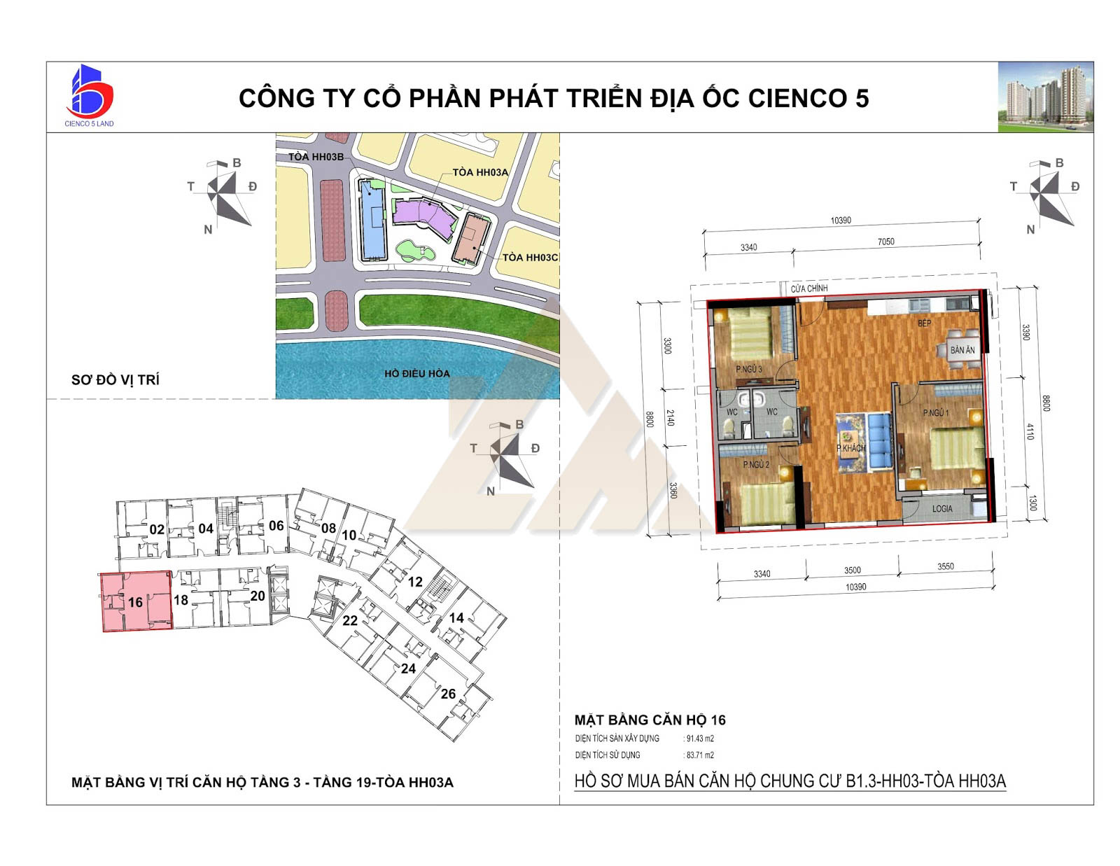 mặt bằng chung cư thanh hà b1.3 hh03