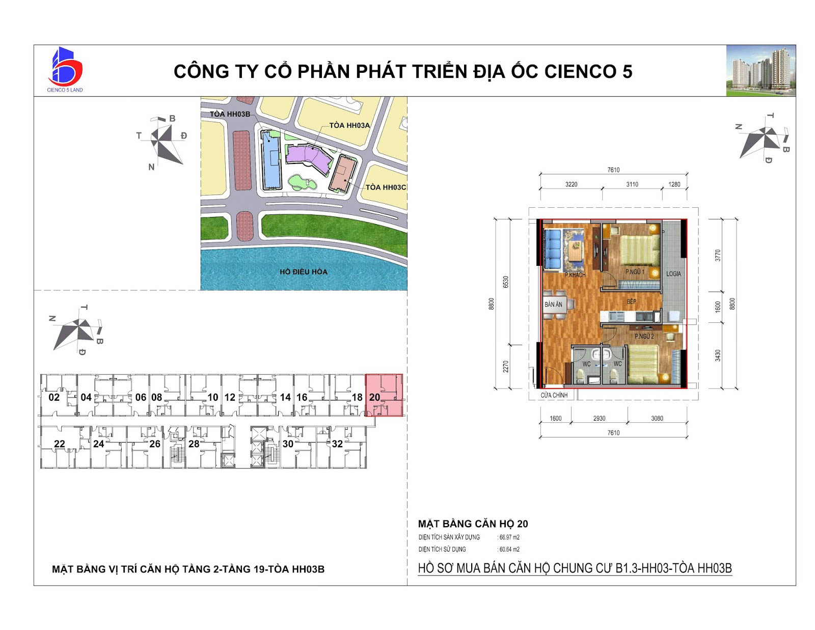 mặt bằng chung cư thanh hà b1.3 hh03b