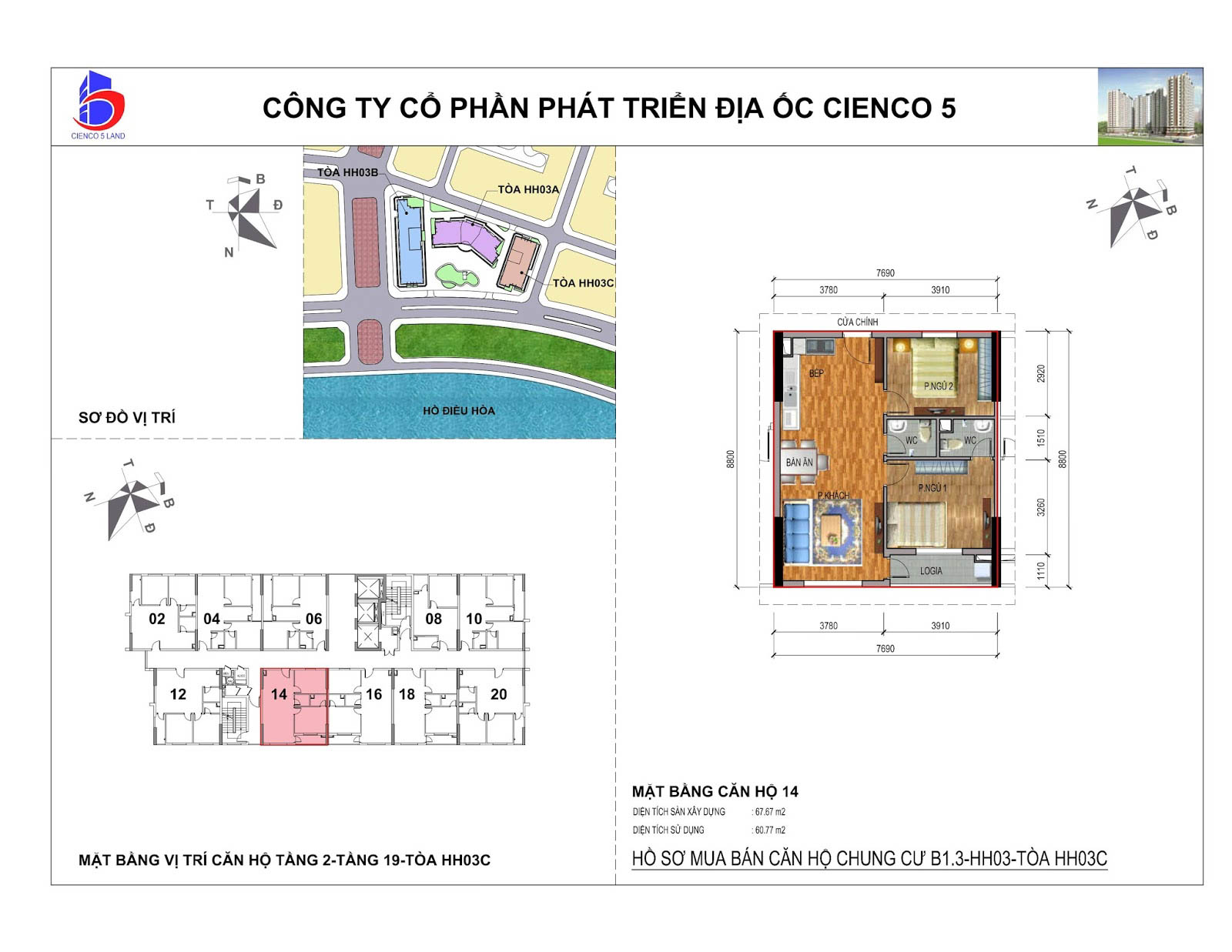 mặt bằng chung cư thanh hà b1.3 hh03c