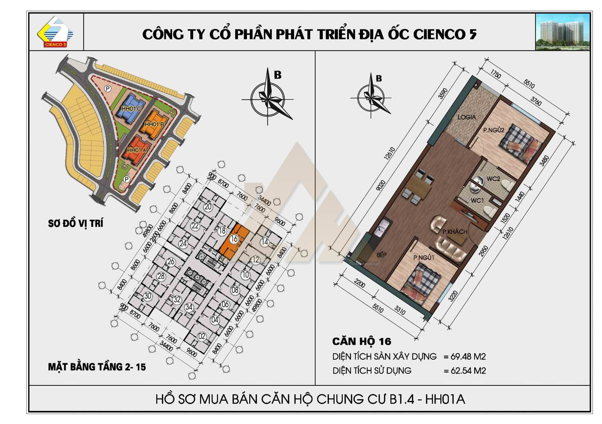 mặt bằng chung cư thanh hà b1.4 hh01