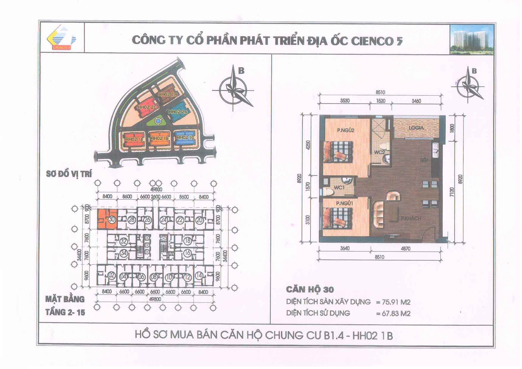 mặt bằng chung cư thanh hà b1.4 hh02 1b