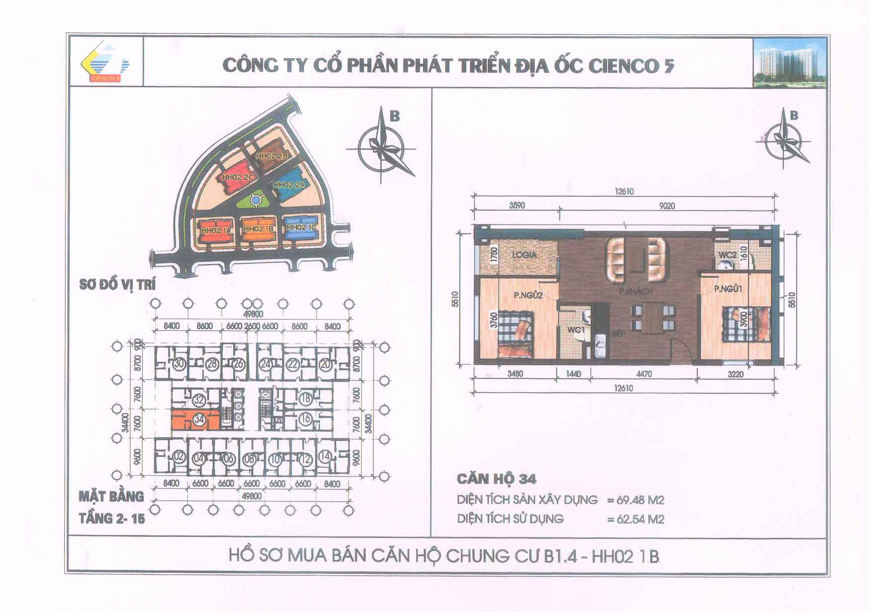 mặt bằng chung cư thanh hà b1.4 hh02 1b