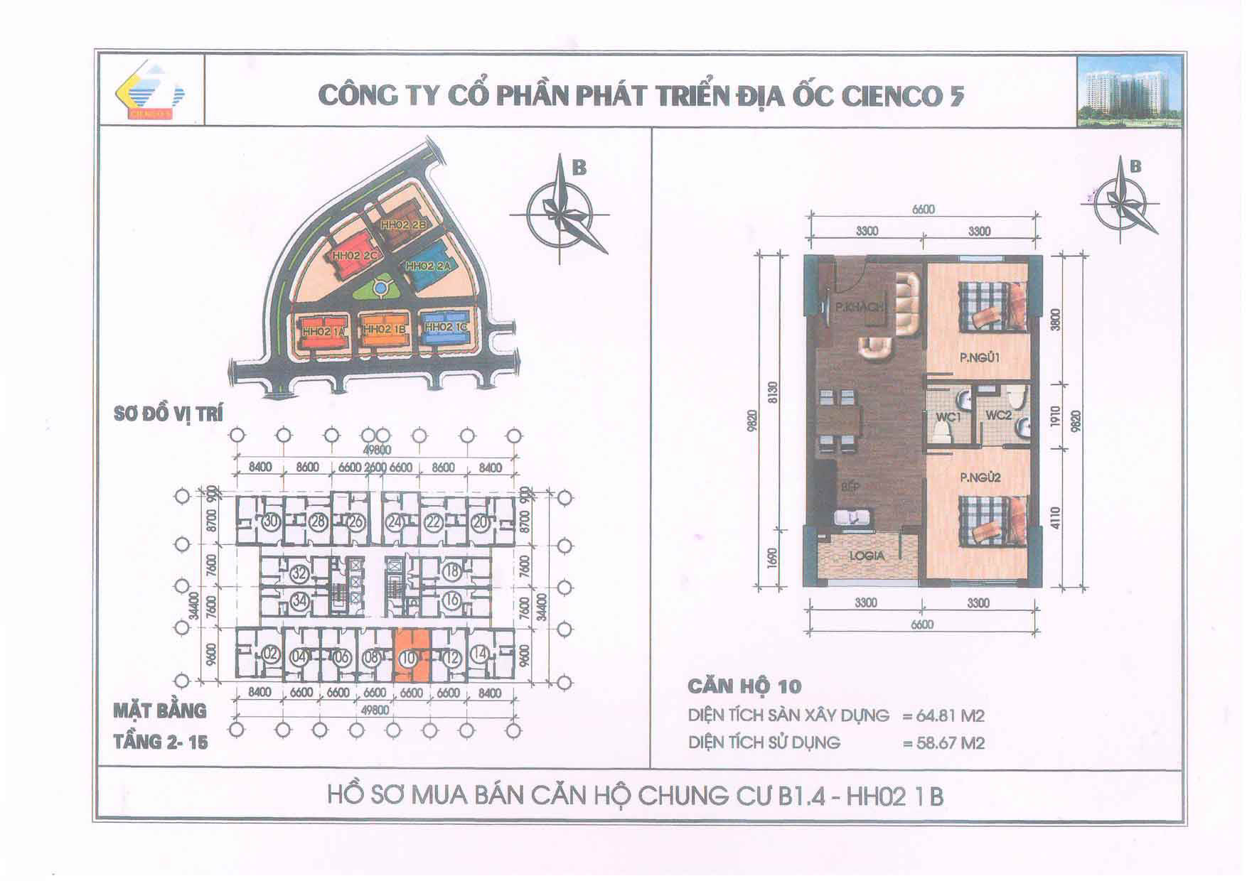 mặt bằng chung cư thanh hà b1.4 hh02 1b