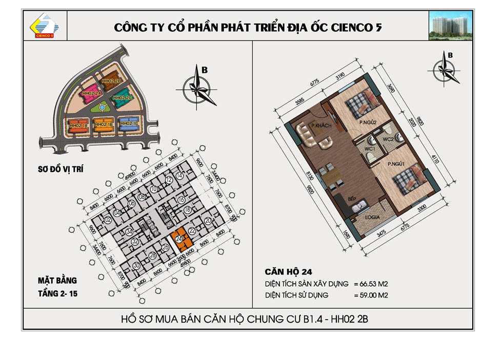 mặt bằng chung cư thanh hà b1.4 hh02 2b