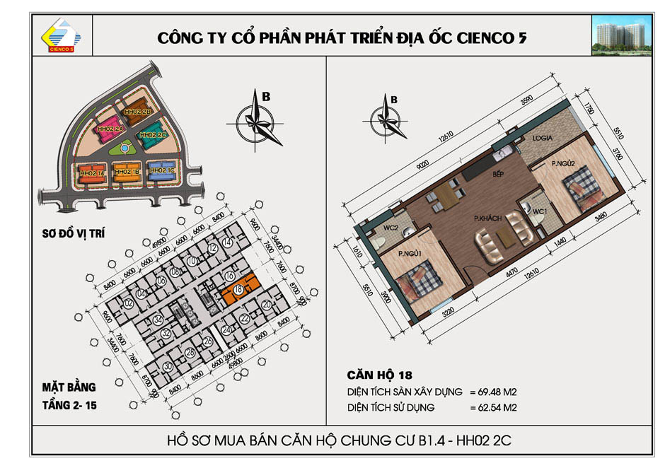 mặt bằng chung cư thanh hà b1.4 hh02 2c