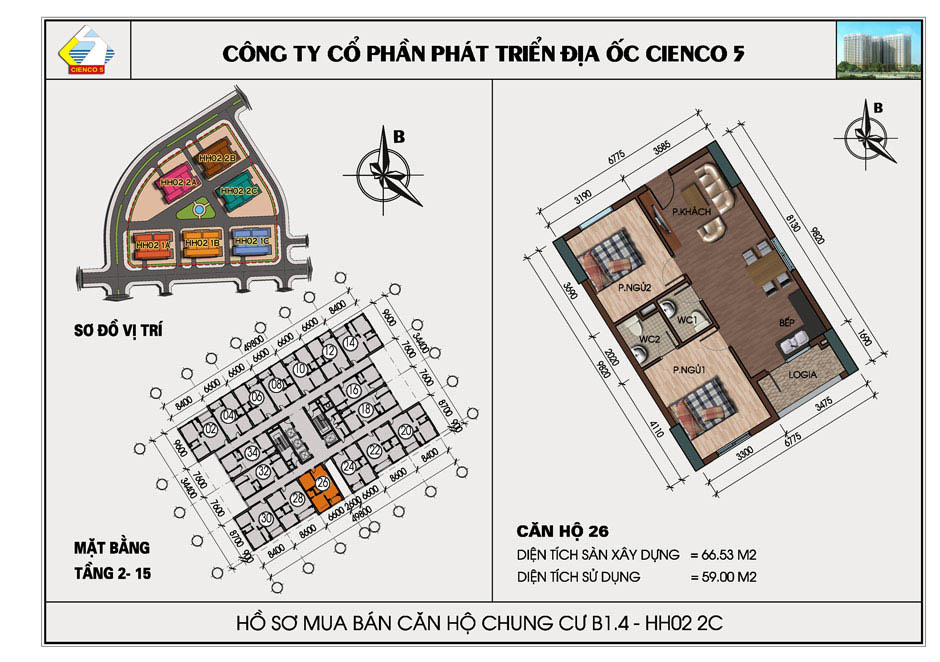 mặt bằng chung cư thanh hà b1.4 hh02 2c