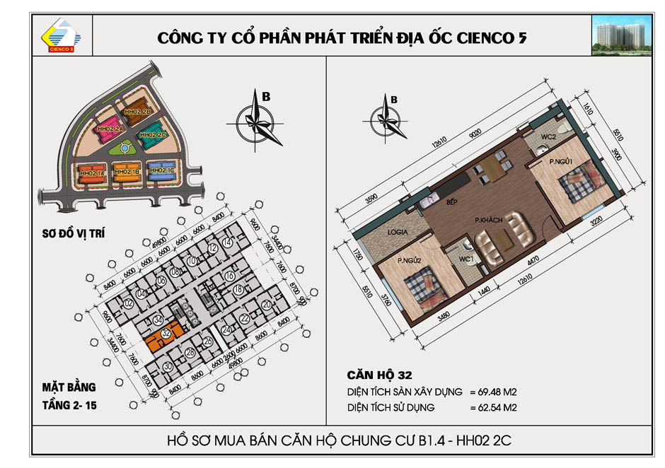 mặt bằng chung cư thanh hà b1.4 hh02 2c