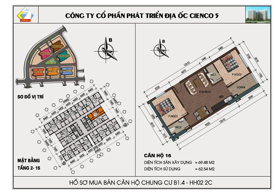 mặt bằng chung cư thanh hà b1.4 hh02 2c
