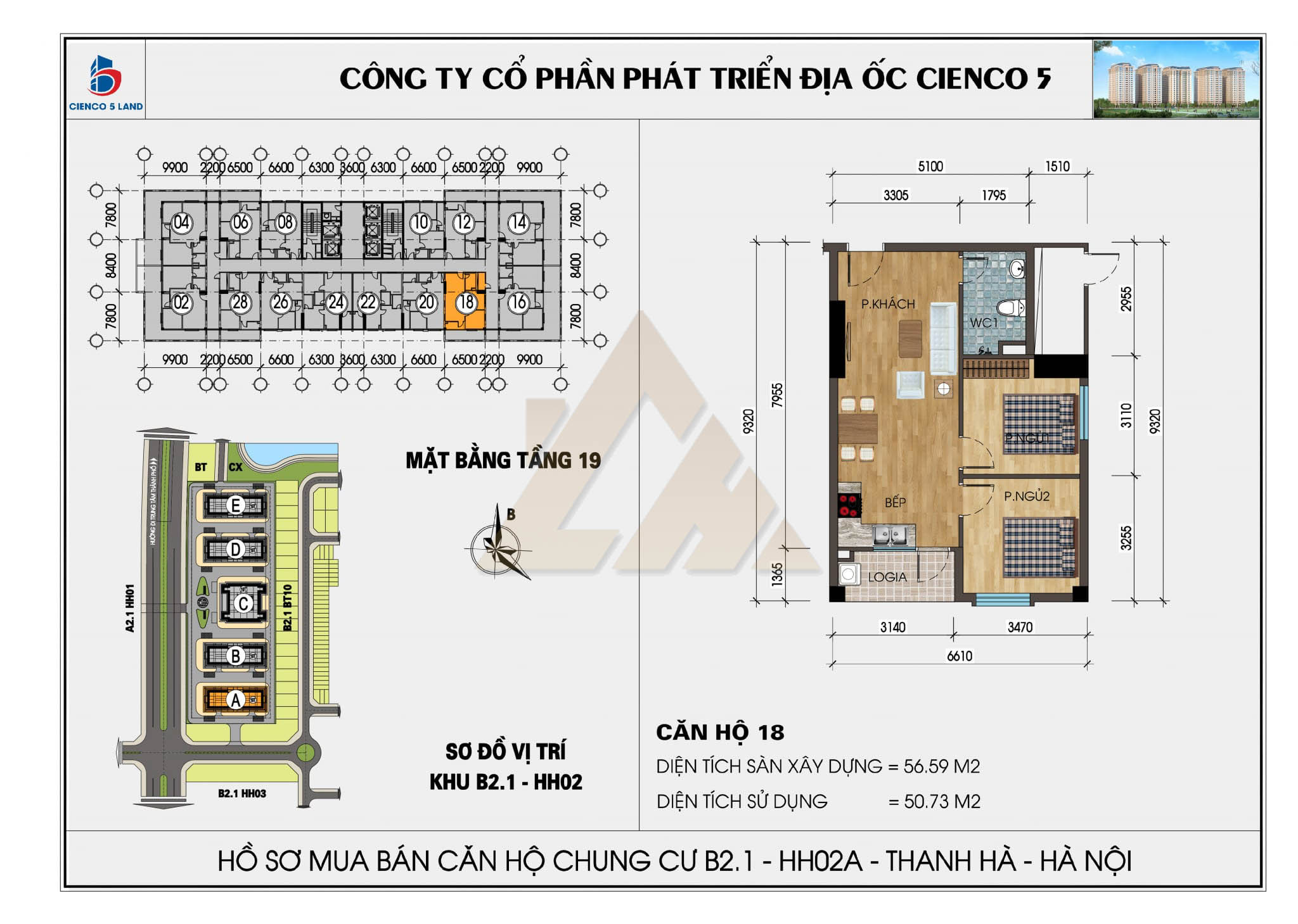 mặt bằng chung cư thanh hà b2.1 hh02