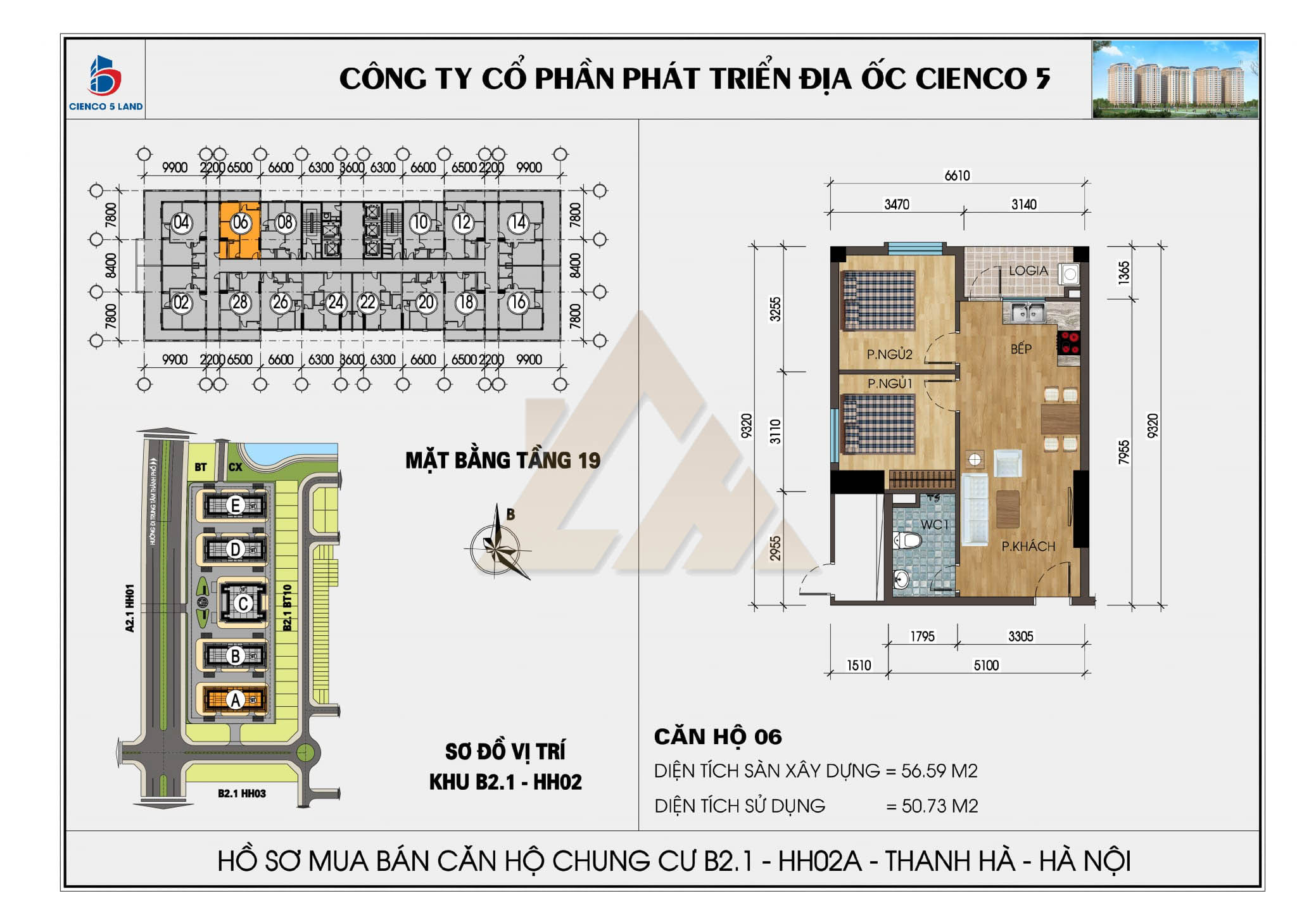 mặt bằng chung cư thanh hà b2.1 hh02
