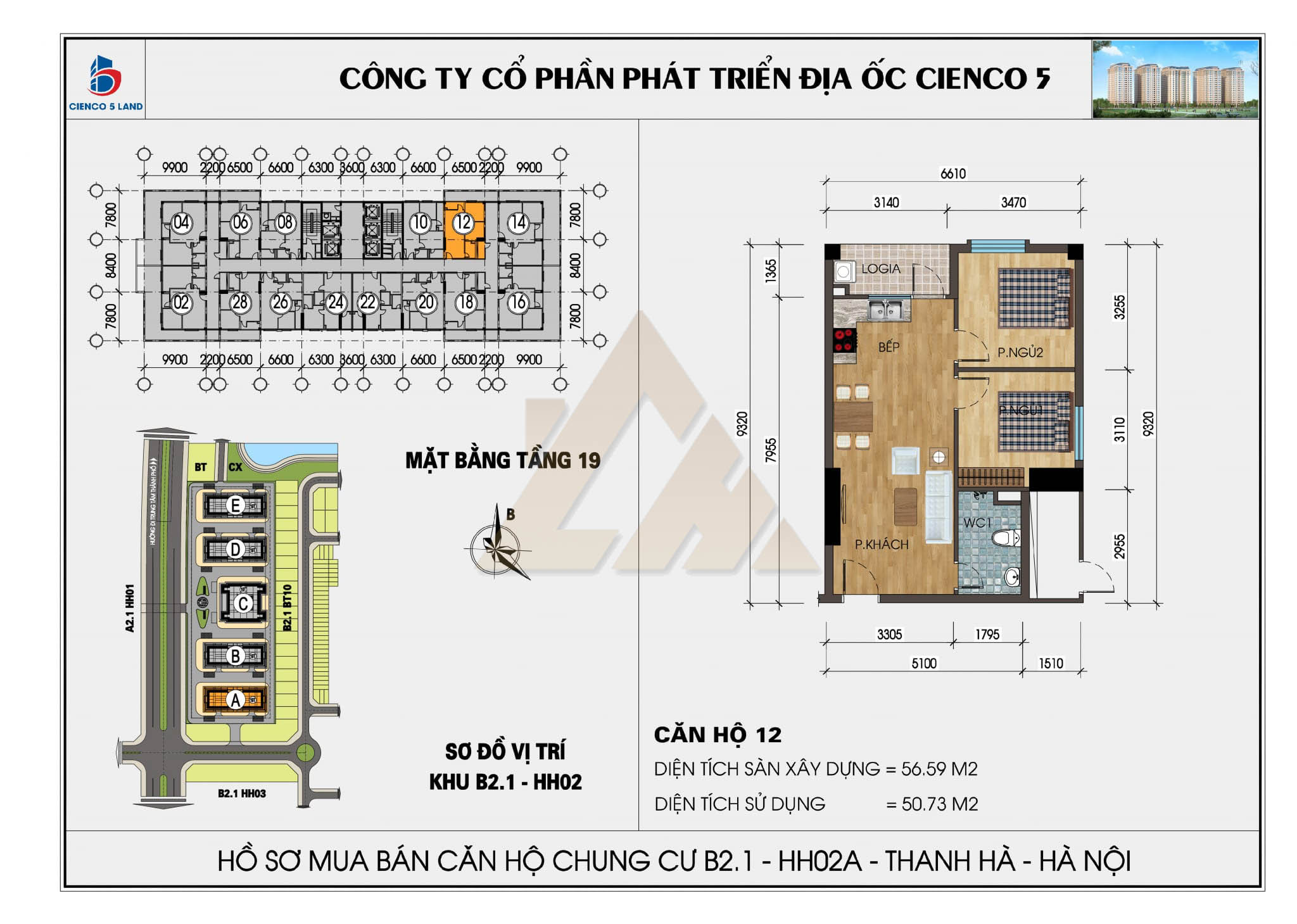 bán chung cư thanh hà b2.1 hh02 sân vườn