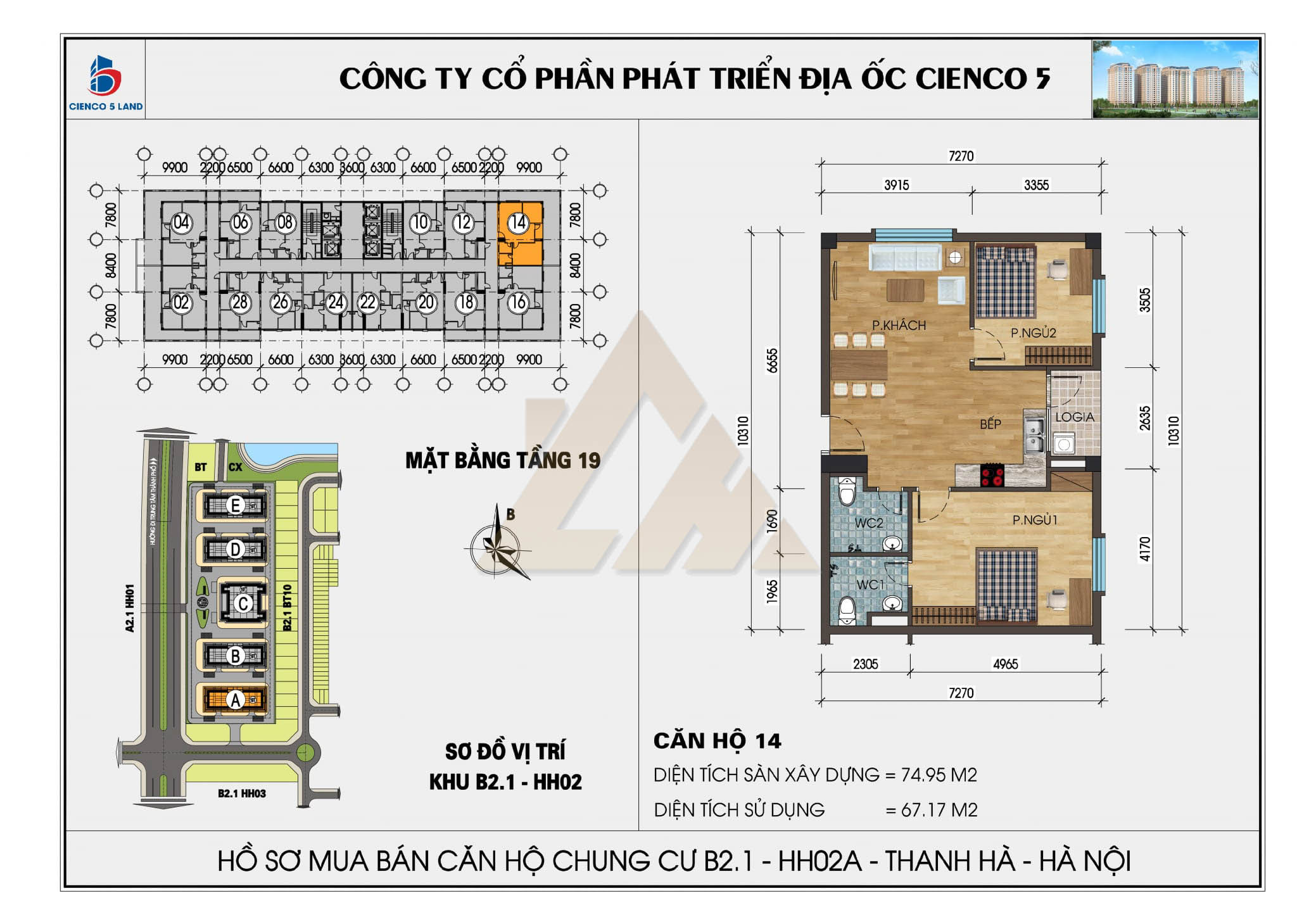 mặt bằng chung cư thanh hà b2.1 hh02