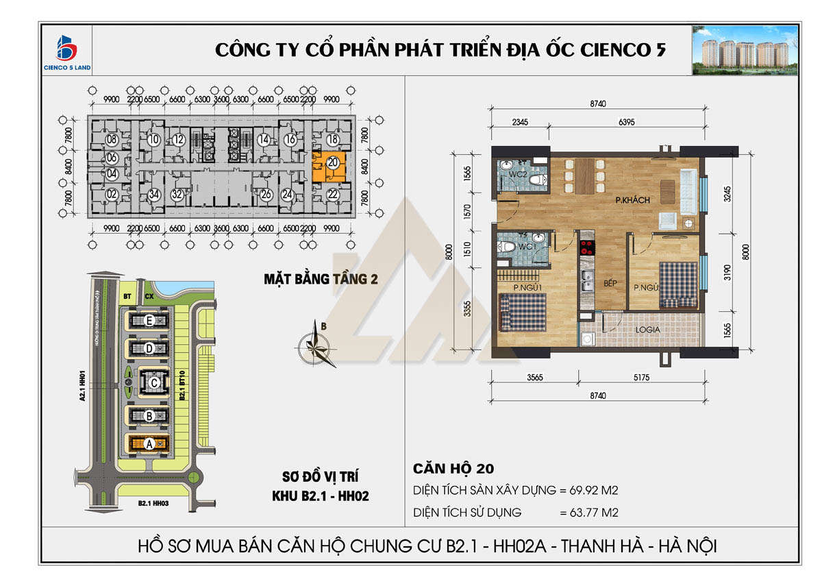 mặt bằng chung cư thanh hà b2.1 hh