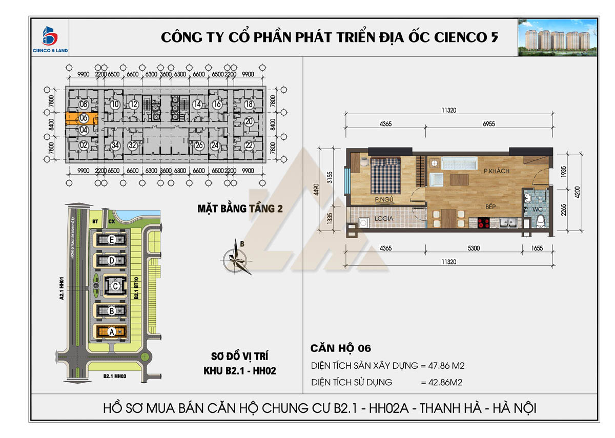 mặt bằng chung cư thanh hà b2.1 hh