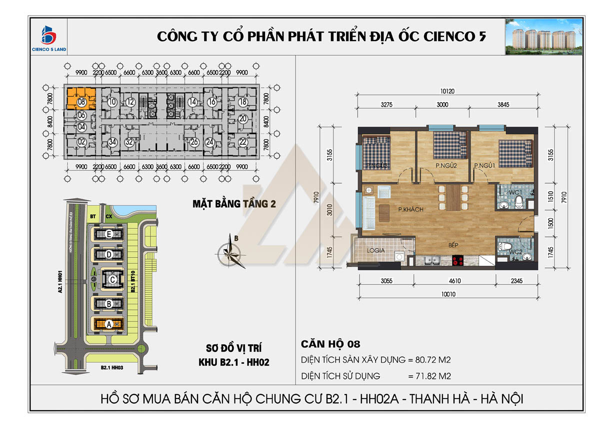 mặt bằng chung cư thanh hà b2.1 hh