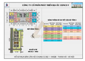 mặt bằng chung cư thanh hà b2.1 hh02b tầng 2