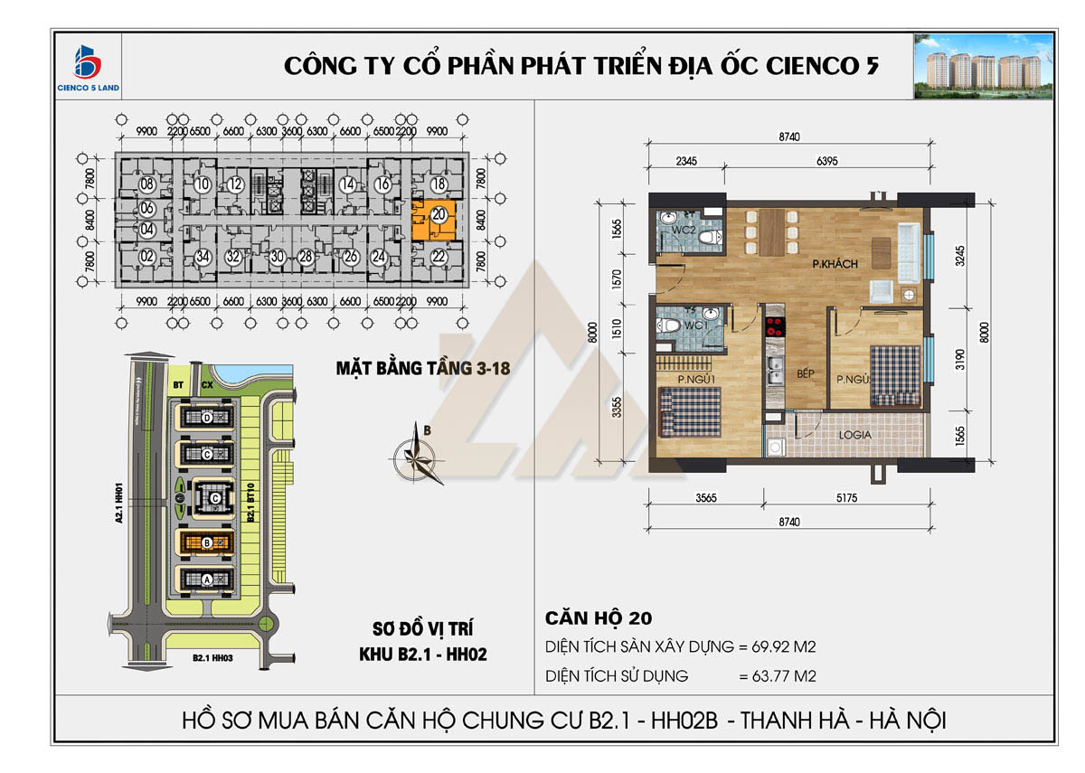mặt bằng chung cư thanh hà b2.1 hh02b