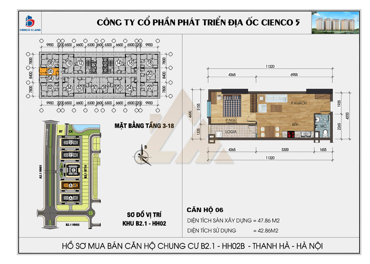 mặt bằng chung cư thanh hà b2.1 hh02b