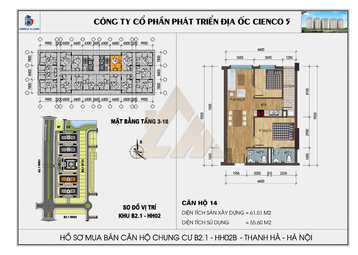 mặt bằng chung cư thanh hà b2.1 hh02b