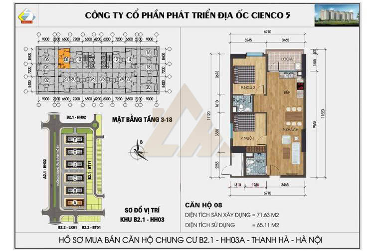 bán chung cư thanh hà b2.1 hh03 2 phòng ngủ