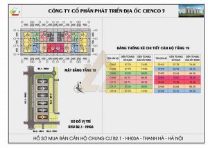 mặt bằng chung cư thanh hà b2.1 hh03 tầng 19